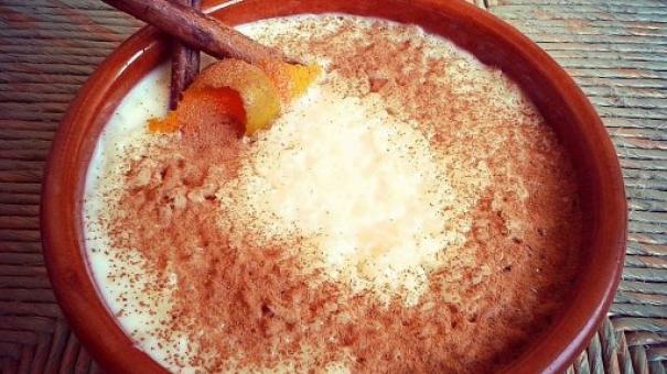 Arroz con leche en microondas