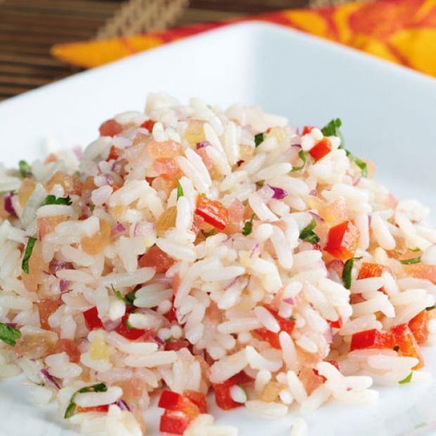 receta Ensalada fría de arroz con vegetales