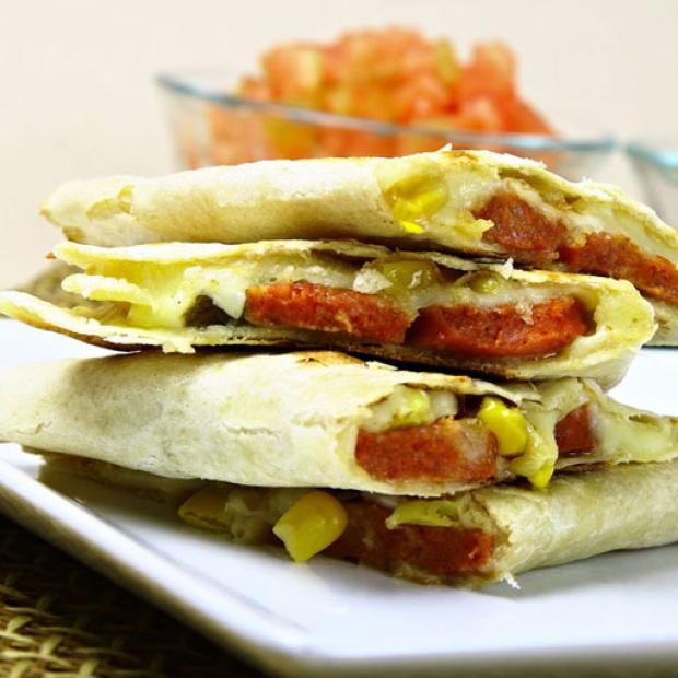 receta Quesadillas de chorizo, jalapeño y maíz