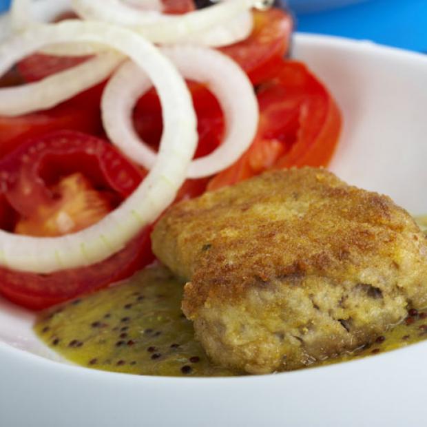 receta Bonito con salsa de cebolla y mostaza