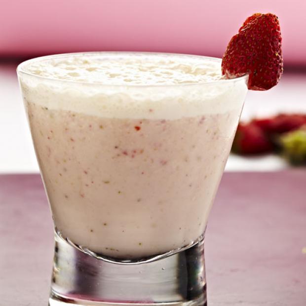 receta Licuado de banana y frutilla