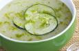 Sopa fria de chayotes pepino y lim... (RECETA)