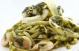 Tagliatelle al pesto con camarones... (RECETA)