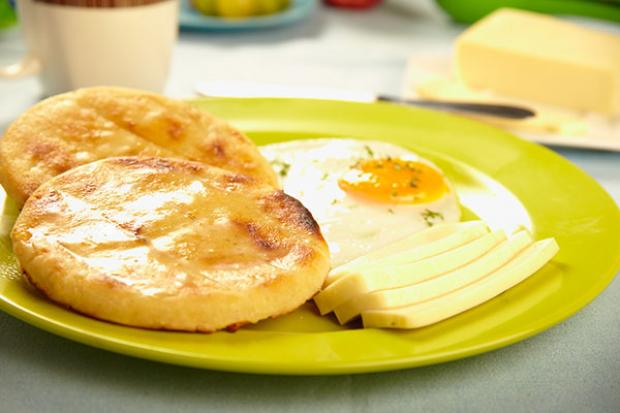 receta Arepas de queso sabana