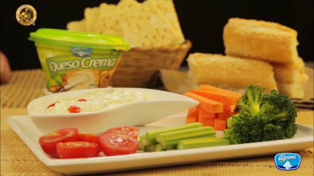 receta Dip de queso crema a las finas hiervas