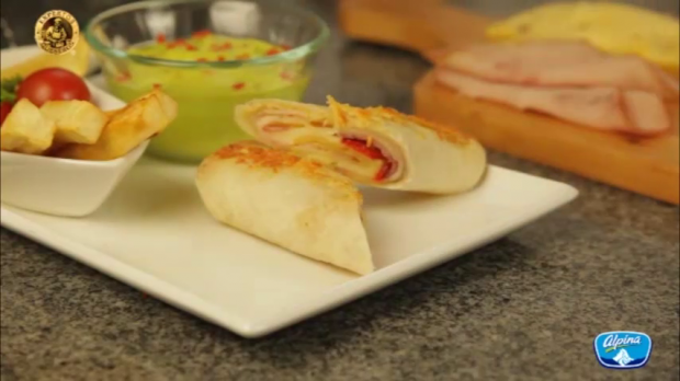 receta Rollos de jamón york y queso emmental