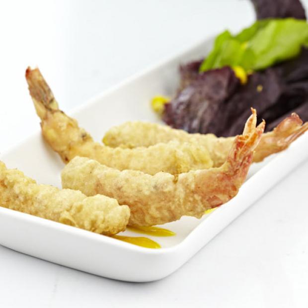 receta Tempura de langostinos.